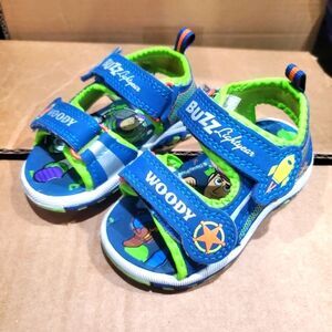 Baby Buzz Lightyear Sandels Size 5 Kids Sandals - Blue and Green